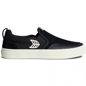 Black Suede Skate Pro Slip-On Shoes