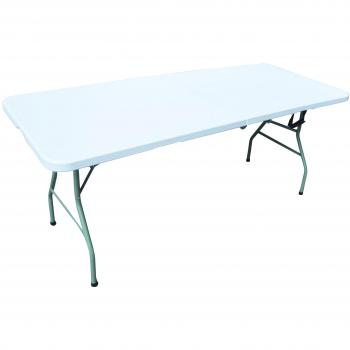 Tavolo pieghevole per giardino, 180 cm, colore bianco