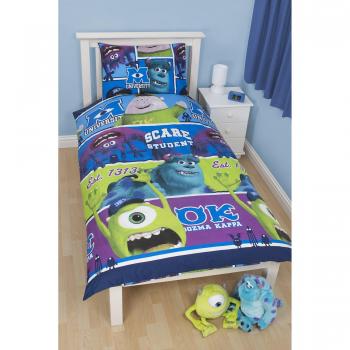 Disney Monster University Single Rotation Bedding Set – Varied Colors