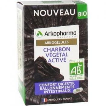 Arkopharma Arkogélules Charbon Végétal Activé 80 Gélules