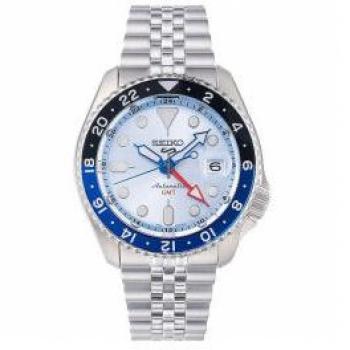 Seiko 5 Sports Herenhorloge met IJskleurige Wijzerplaat