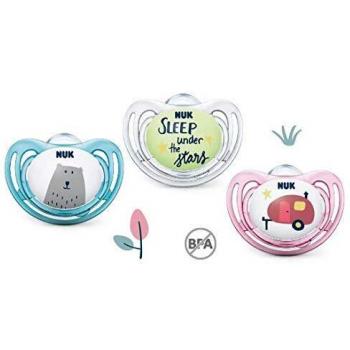 Nuk Chupete Silicona Aventura 6-18M 2 uds