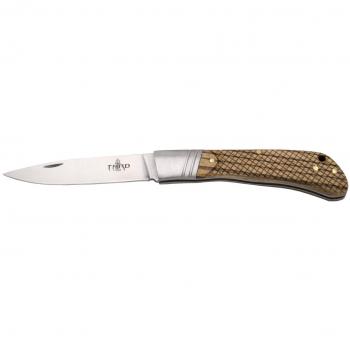 Coltello da Tasca K4111j, Manico in Legno di Zebrano, Lama 8,6 cm