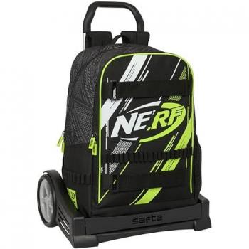 Nerf Rullväska Skolväska Svart 31x44x17 cm