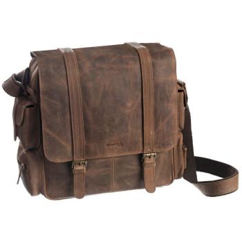 Greenland Nature Montenegro Leather Laptop Messenger Bag 31 cm Brown