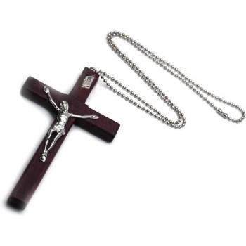 Jesus Kreuz Pendent aus Holz