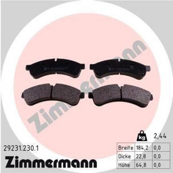 Set Pastiglie Freni Zimmermann 29231‑230.1