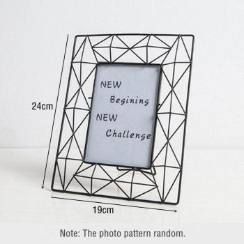Nordic Style Metal Glass Photo Frame