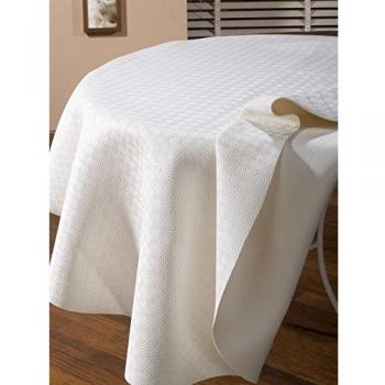 Protection de Table Ovale Blanc 135x190 cm
