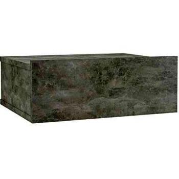 Table de Chevet Flottante Gris Béton 40x30x15 cm Aggloméré