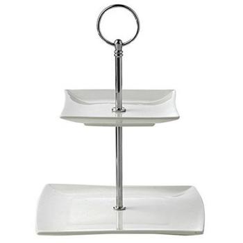 Modern Square Tiered Cake Rack – Ceramic