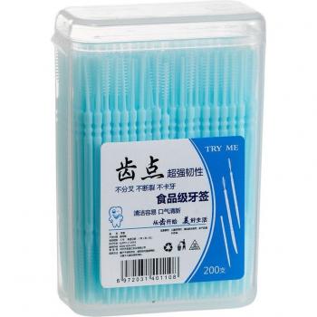 Disposable Dental Flossers with Interdental Brushes, 100/200 Count