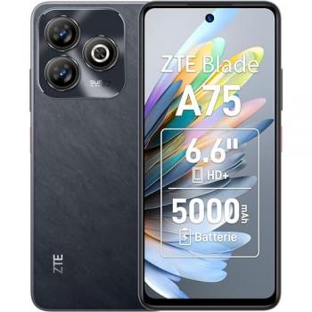 ZTE Blade A75 – 16,8 cm – 6,6” – Doppia SIM – Android 9.0 – 4G – USB tipo‑C – 4 GB RAM – 128 GB – 5000 mAh – Nero