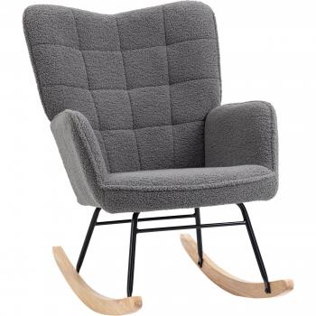 HOMCOM Akzentstuhl mit Holzfüßen, 71L x 92B x 101H cm