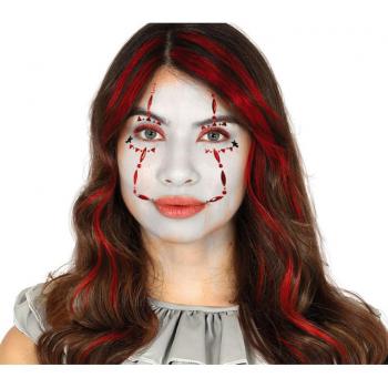 Decorazioni adesive per il viso da clown