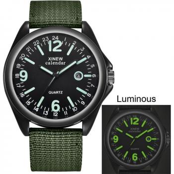 Casual Alloy Dial Men's Waterproof Watch