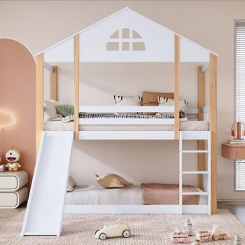 Bambino Castello 90x200 con Scivolo e Schermi di Sicurezza