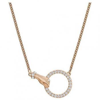 Collier Élégance Swarovski Rose Doré