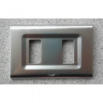Plaquette ABS Bticino Argent Brillant