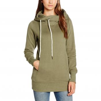 Olive Green Long Logopatch Sweatshirt for Women by Urban Classics Size S