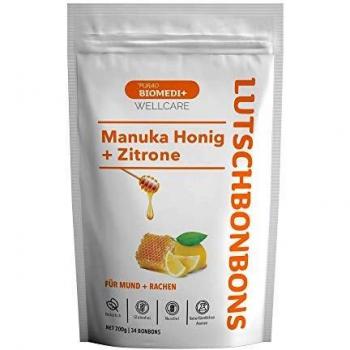 Purao Manuka Lemon Care Bonbons – 200 g in wiederverschließbarem Beutel