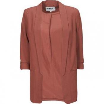 Chaqueta Only Elly 3/4 Life en color rojo para mujer