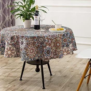 Mantel Redondo Antimanchas DALINA TEXTIL 180 cm