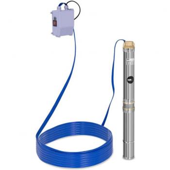 Pompe puits submergée 3800 L/h, 250 W, acier inoxydable