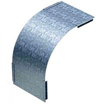 OBO Bettermann F FS DBV‑Deckel 85 600 F, 90° vertikaler Abfallbogen