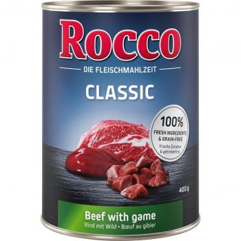 Pâtée de Gibier Rocco Classic 400 g – Croquettes Naturelles
