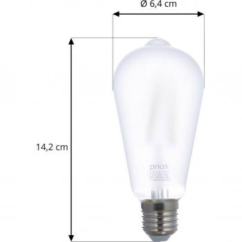 LUUMR Smart LED Light Bulb Matte E27 ST64 7W Tuya Wi-Fi CCT