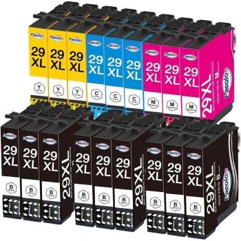 Tinta Paeolos 29XL Compatible Epson, 18 Cartuchos, 500 páginas de tinta negra y multicolor
