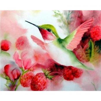 Kit de Broderie 5D Oiseaux et Fleurs