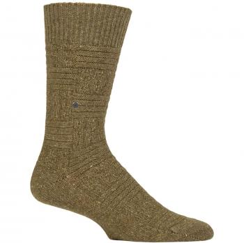 Mens 6.5‑11 Burlington Green Boot Socks (Wool & Cotton)
