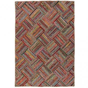Tapis Mavi Multicolore en Jute et Coton 160x230