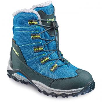 Meindl Unisex-Kinder Schneestiefel Yolup Junior GTX, Hellblau/Gelb