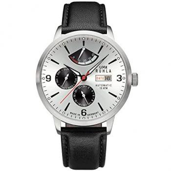 UMR RUHLA Automatik Herren Uhr mit 10ATM und Lederarmband