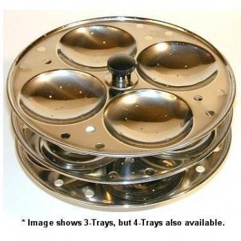 Rice Cake Idli Steamer with 4 Trays