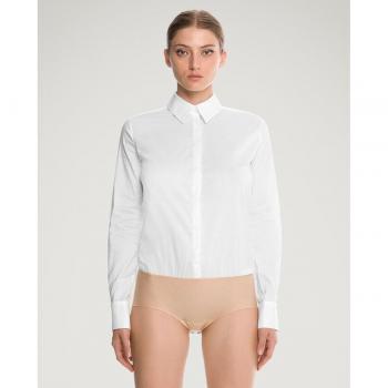 Wolford Women's London Effect Shirt Bodysuit in White