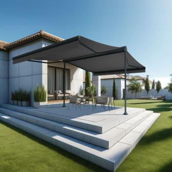 Store Banne Double Pente 4x2x3 M ENARGITE (Manuel