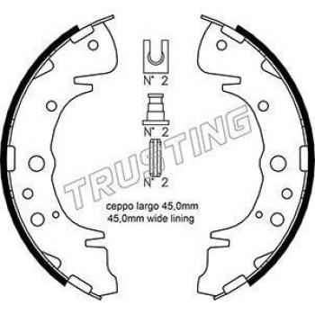 Zapatas de Frenos TRUSTING 046.207 – Kit Completo