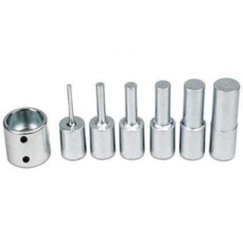 Metallkraft 6‑Teiler Druckdorn-Satz mit Lochplatte für WPP 50 M, Artikel 4103050