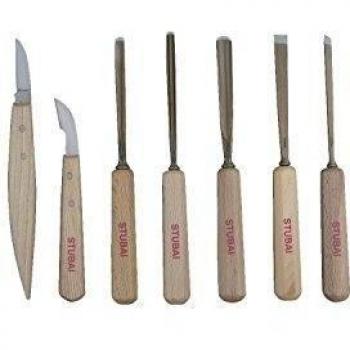 Assortiment Stubai de 7 outils de sculpture