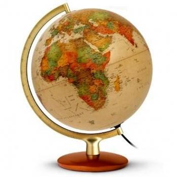 Globe terrestre lumineux 30 cm Premium Antique