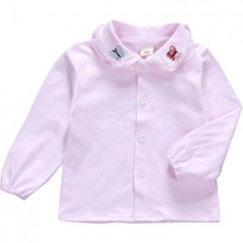 Blusa de Algodón para Niña con Estilo Escolar