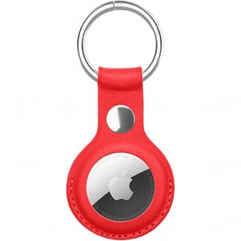 Accesorio de Cuero Heytea para Apple Air Tag (Rojo)