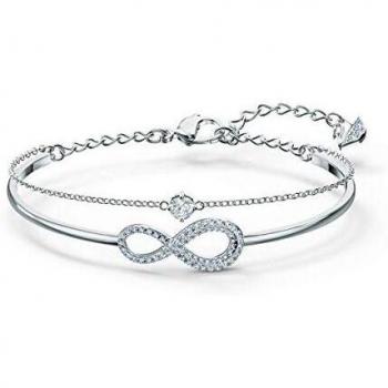 Bracciale Swarovski Infinity Bianco
