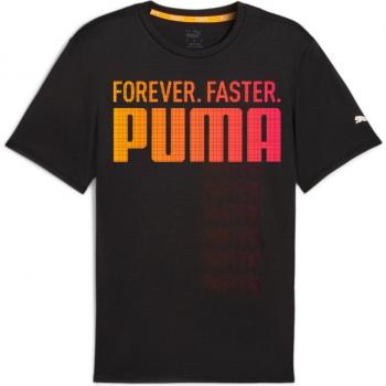 T-shirt Puma Run Fav Forever Faster noir orange, taille S