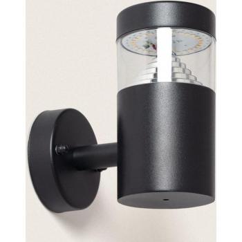 Lampada da muro outdoor 5W LED in acciaio inox intagliato nero 4000K bianco naturale