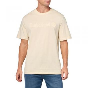 Camiseta Timberland de algodón para hombre, modelo Hampthon, manga corta, beige, XL
